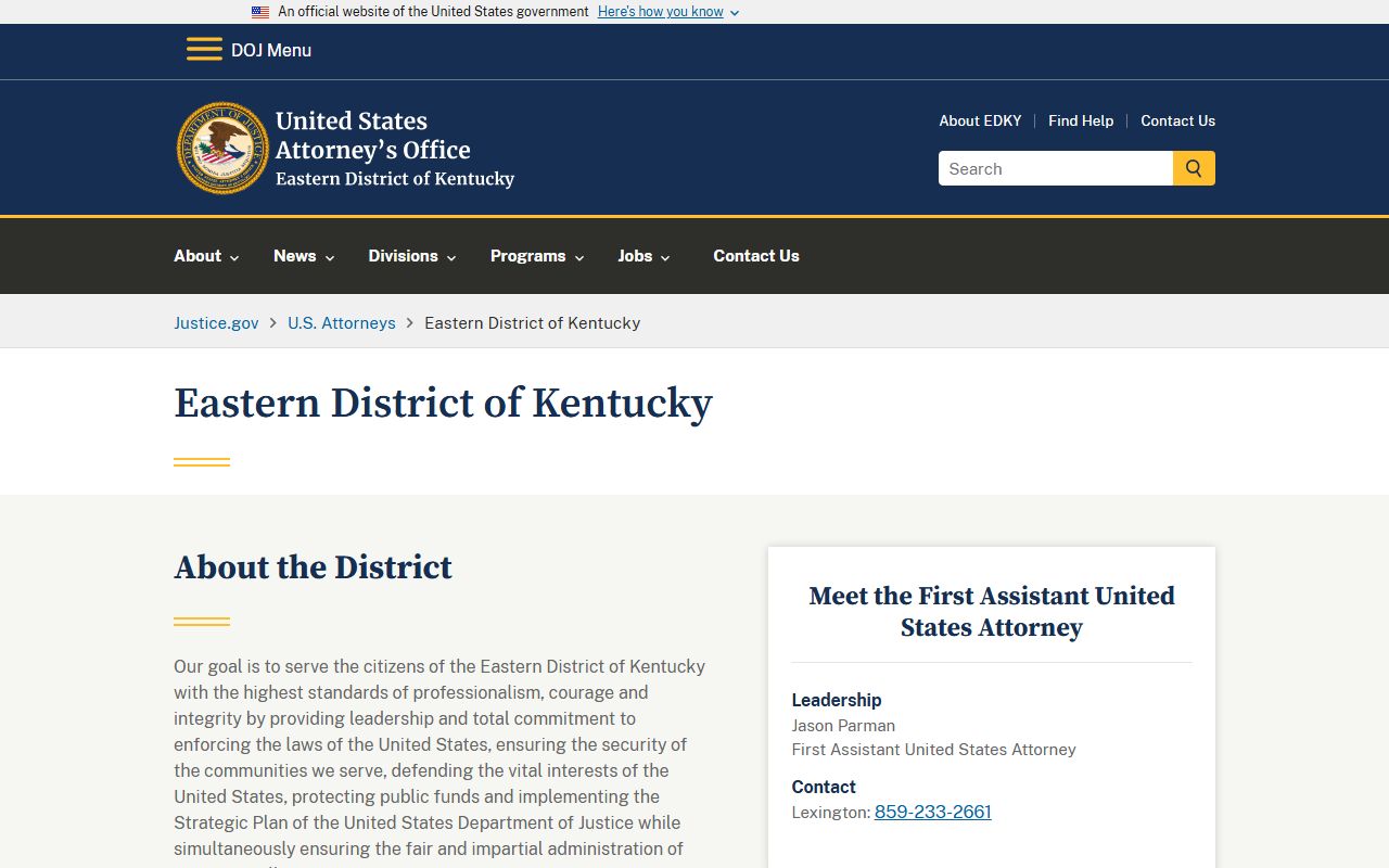 Garrard County arrest records federal court charge records