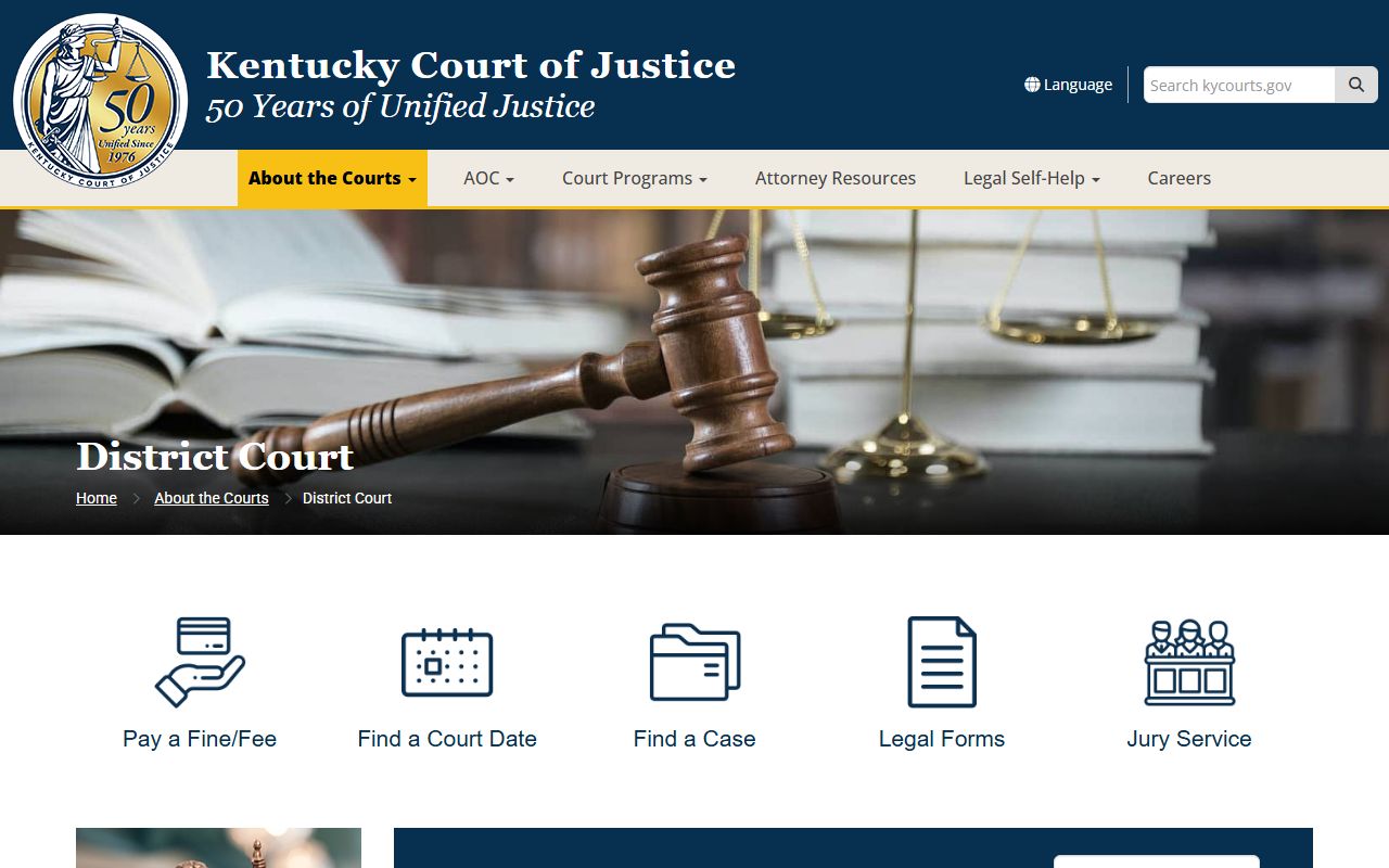Garrard County Circuit Court records and District Court jurisdiction