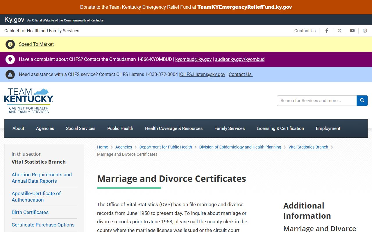 Garrard County marriage and divorce records Kentucky vital records